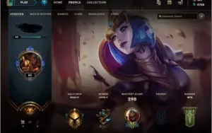 CONTA MAIN LEAGUE OF LEGENDS -GOLD IV-