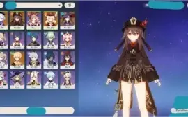Conta Genshin AR 49 4 Personagens 5 estrelas