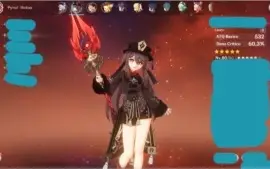 Conta Genshin AR 49 4 Personagens 5 estrelas