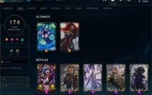 CONTA VALORANT E LOL MUITAS SKINS E ITENS RAROS