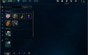 Conta League of Legends ouro 1 4 skins smurf