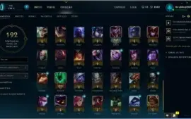 Conta LOL Lvl 30 54 Skins 87 Champs Prata