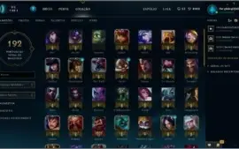 Conta LOL Lvl 30 54 Skins 87 Champs Prata