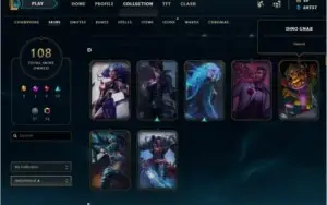 ACC PLATINA/ 106 SKINS/ 55.000 ESSÊNCIA AZUL/FALTA 5 CHAMPS