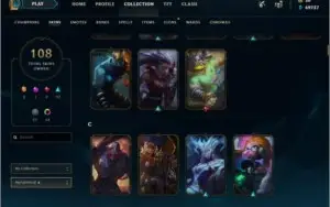 ACC PLATINA/ 106 SKINS/ 55.000 ESSÊNCIA AZUL/FALTA 5 CHAMPS