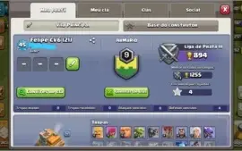 Clã Nv 9 (21 Vitórias Seguidas) Liga Ouro l + CV 7 Brinde