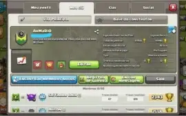 Clã Nv 9 (21 Vitórias Seguidas) Liga Ouro l + CV 7 Brinde