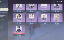 GENSHIN IMPACT - AR50, 13T5⭐Furina, Eula, Cyno, kazuha, Xiao