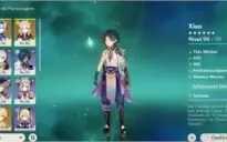 Xiao + eula + Albedo + qiqi + espadao celestial e T4 tops