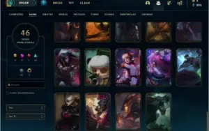 Conta prata 4 com 46 skins e 131 champs (Faltam 20)