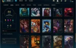 Conta prata 4 com 46 skins e 131 champs (Faltam 20)