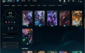 Conta prata 4 com 46 skins e 131 champs (Faltam 20)