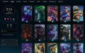 Conta Lol | Full Acesso | 216 Skins | Todos Campeões