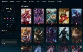 Conta Lol | Full Acesso | 216 Skins | Todos Campeões