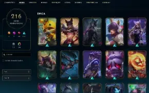 Conta Lol | Full Acesso | 216 Skins | Todos Campeões