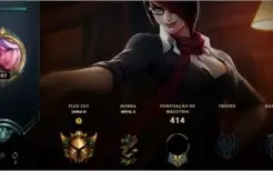 Uma incrível conta de LoL [189 Skins+ColeçãoRiot]