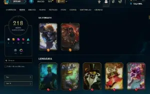 Unranked com 3 Skins raras de 2012