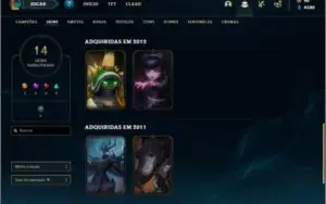 Conta unranked com Rammus rei e Kayle Juiza