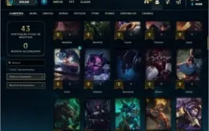 Conta unranked com Rammus rei e Kayle Juiza