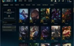 Conta unranked com Rammus rei e Kayle Juiza