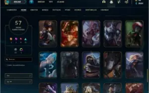 Conta bronze 1 com 130 champs e 57 skins ( MAIN ADC )