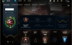 Conta bronze 1 com 130 champs e 57 skins ( MAIN ADC )