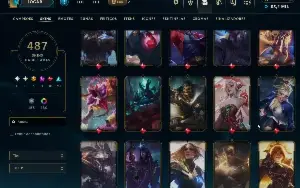 Conta 2016 E 487 Skins + Tft