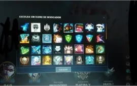 Conta De LoL PLATINA 5 S7 mais de 50k de Rp em skins