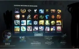 Conta De LoL PLATINA 5 S7 mais de 50k de Rp em skins