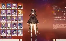 HUTAO + STAFF OF HOMA+ YELAN + JEAN + ESPADA CELESTIAL