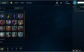 Conta LOL Gold V, Quase todos os champs e 350 skins Leia TD