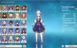 AR55 Hutão Ayaka Zhongli Keqing Diluc C1.. + Atlas, Esp Cel.