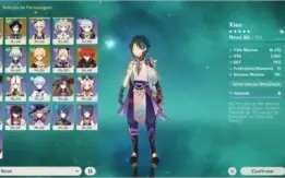 Genshin AR 45 Xiao, Diluc, Túmo e Jade