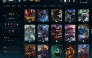 Prata 2 com 115 Champs e 126 Skins ( TOP / JG ) - Nivel 412