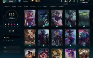 Prata 2 com 115 Champs e 126 Skins ( TOP / JG ) - Nivel 412