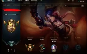 Conta LoL - Todos campeões - 200 skins - Ouro 1