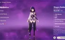 CONTA COM RAIDEN + YOIMIYA + KOKOMI + 1 ARMA 5 ESTRELAS