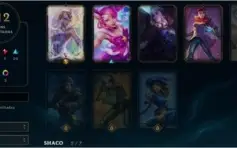 League of Legends com 112 skins e nivel 50