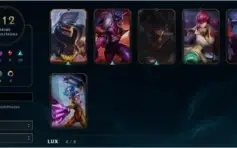 League of Legends com 112 skins e nivel 50