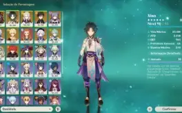 AR 56 | Xiao, Hutao, Baizhu, Nahida, Zhongli | 3 Armas 5⭐