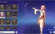 Yae Miko com espada de Jade