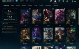 Conta diamante 4 barata com 4 skins e 26 champs