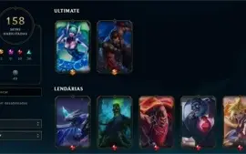 Conta LOL +155 skins
