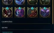 Conta LOL +155 skins