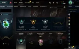 Conta League of Legends Platina 3 100 pdl