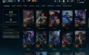 Prata 2 com 50 Champs e 5 Skins +1 Prestigio