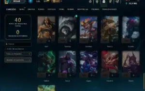 Prata 2 com 50 Champs e 5 Skins +1 Prestigio