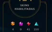 conta lol todos os champs muitas skins
