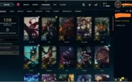 CONTA NVL 84, 46 CHAMPS E 9 SKINS POR R$85,00!