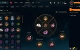 CONTA NVL 84, 46 CHAMPS E 9 SKINS POR R$85,00!